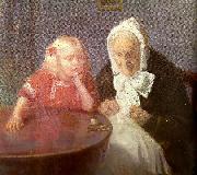 Anna Ancher, bedstemor underholdes
